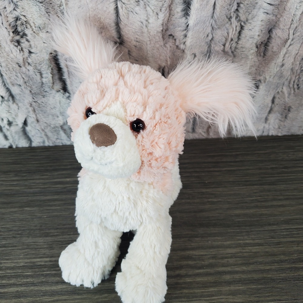 Mary Meyer Pink & Cream Dog Stuffed Animal  Paris Putty Puppy Girl Pre-owned